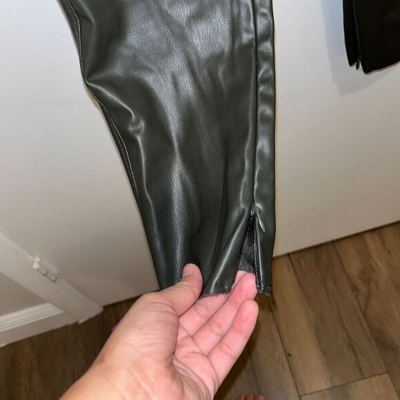 Zara Womens Faux Leather Skinny Pants Size Small - Picture 10 of 10